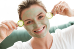 Brighten and moisturise the skin with hey`Mo Super Greens yoghurt face mask